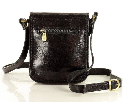 Marco Mazzini Torebka raportówka listonoszka skórzana messenger classic bag czarna - min. zamówienie 20 / 50 / 100 szt.