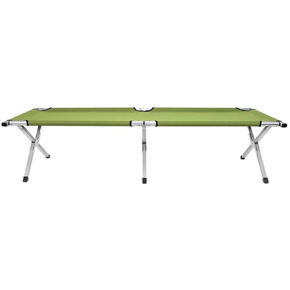 ŁÓŻKO TURYSTYCZNE SKŁADANE Z POKROWCEM ZIELONE