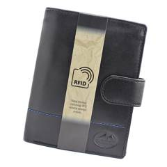 Portfel męski PELLUCCI 988-623 RFID Czarny / Niebieski