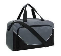 Torba sportowa, JORDAN, Czarny / Szary KEMER