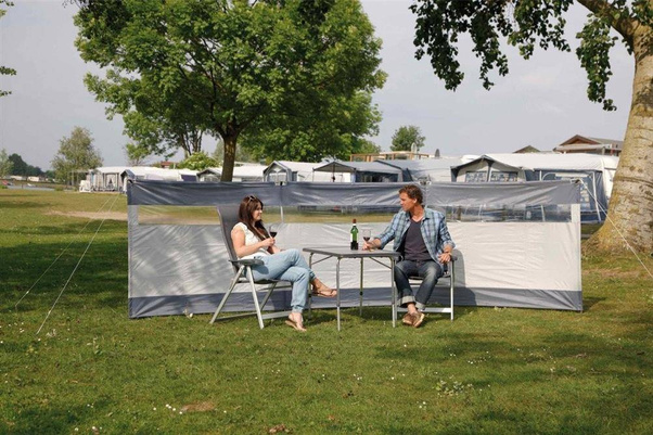 Parawan Bo Camp 5 x 1,4m 3-częściowy z oknem