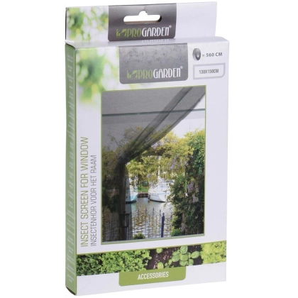 Siatka moskitiera na okno okienna owady komary czarna 130x150 cm