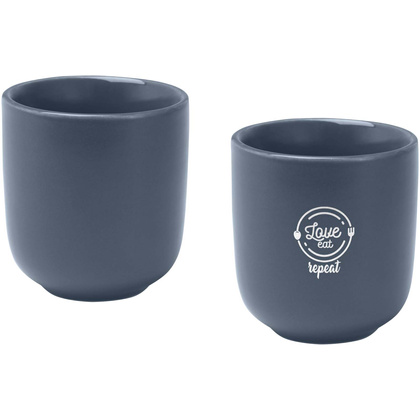 Male filiżanki ceramiczne do espresso o pojemności 90 ml - zestaw 2 sztuk