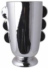 Wazon ceramiczy srebrny