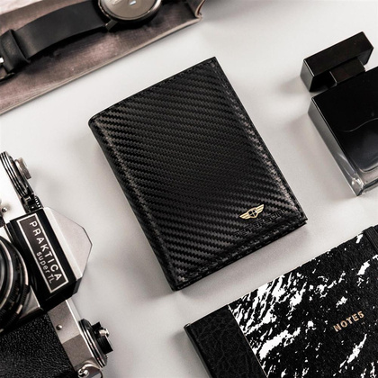 Skórzany portfel męski o karbowanym wykończeniu – peterson