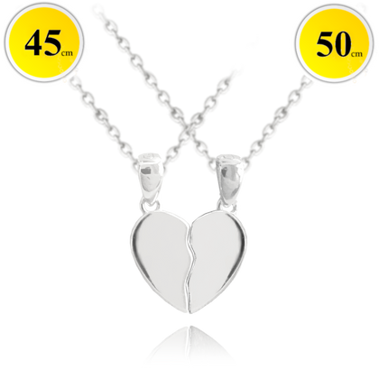 MINET Naszyjniki srebrne FOREVER LOVE