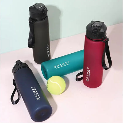 Butelka na wodę, sportowy bidon matowy ombre granat MAT BD51