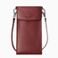 Torebka na telefon skórzana PUCCINI VULCANO VC92525 3B Bordowa