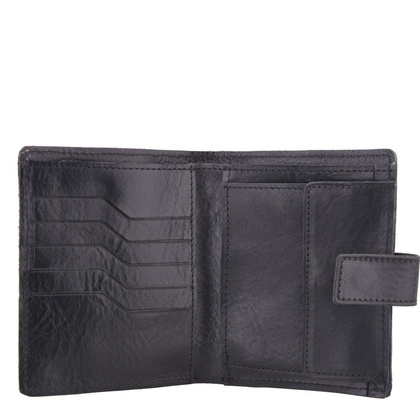 Portfel męski skórzany KEMER 366 Czarny - min. zamówienie 20 / 50 / 100 szt.