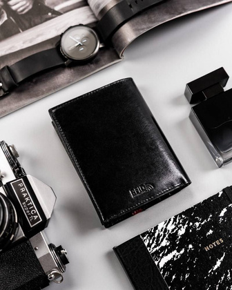 Skórzany portfel męski na karty