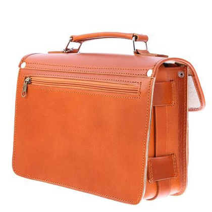 Stylowa torba kuferek KEMER VOOC Vintage P30 koniak