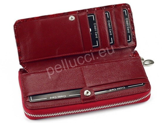Portfel damski skórzany PELLUCCI FZ-111 Popiel