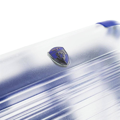 Heys X-Ray mała niebieska transparentna walizka kabinowa na kółkach