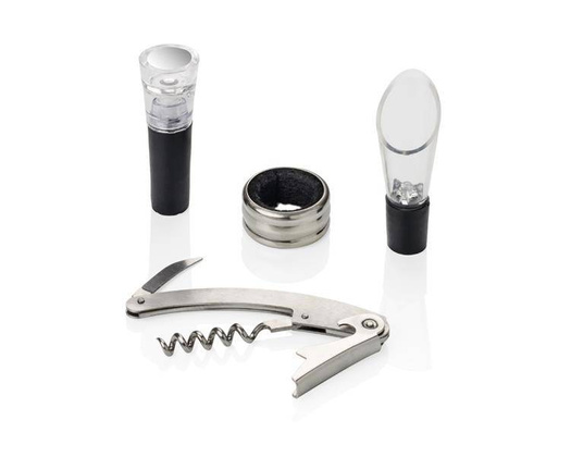 Zestaw do wina NEBBILO pakowany w pudełko wykończone ekoskórą