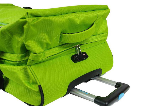 Torba podróżna na kołach DIELLE Zielona