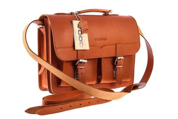 Klasyczna teczka / plecak KEMER VOOC Vintage P12 brąz