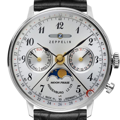 Zegarek Zeppelin LZ129 Hindenburg 7037-1 Quarz Srebrny