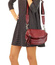 Torebka crossbody sport leather MARCO MAZZINI- bordowy - min. zamówienie 20 / 50 / 100 szt.