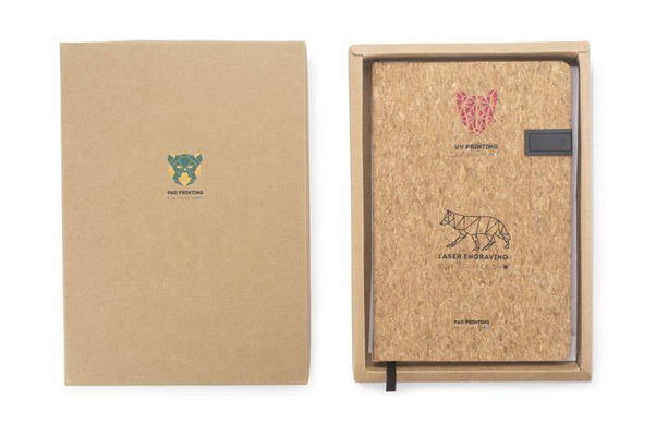 Notes MENTE z pamięcią USB 16GB, A5 Czarny