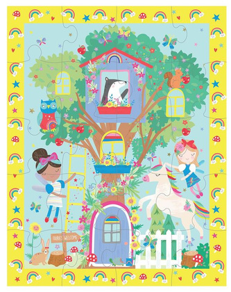 Tęczowe wróżki Zestaw Magnetycznych i Plastycznych Zabaw 4 w 1