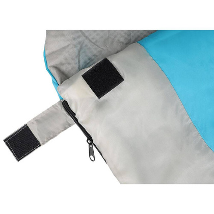 ŚPIWÓR TURYSTYCZNY TRAVELER 210X80/50CM  BŁĘKITNO SZARY ENERO CAMP