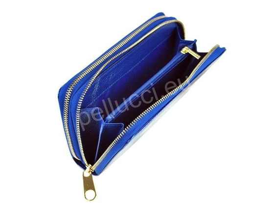 Portfel damski skórzany PELLUCCI BC-118 Ciemny Brąz