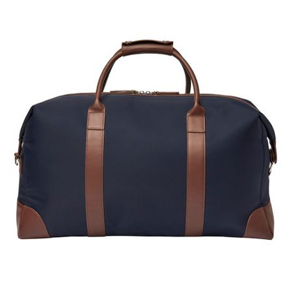 Torba podróżna Button Navy & Brown