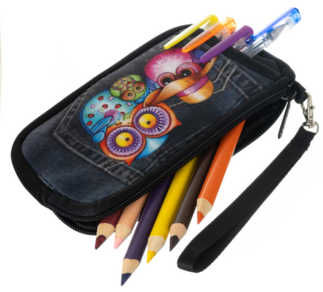 Etui kolorowe piórnik portmonetka dla dzieci