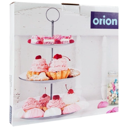 Patera szklana 3-poziomowa 33 cm