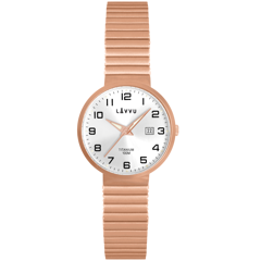 LAVVU Tytanowy zegarek rozciągany o wodoszczelności 100M LUNDEN Small Rose Gold