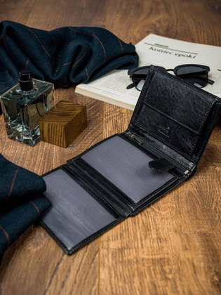 Rewelacyjny Męski Portfel Rovicky Skóra Naturalna