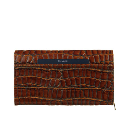 Portfel skórzany damski Canaletto croco PD1634s299 RFID