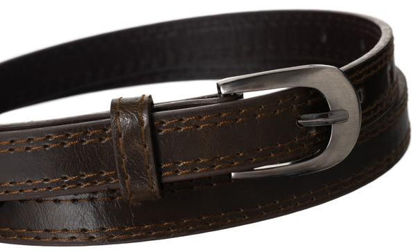 Waski pasek damski ze skory ekologicznej