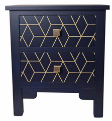 Szafka z dwoma szufladami granatowa