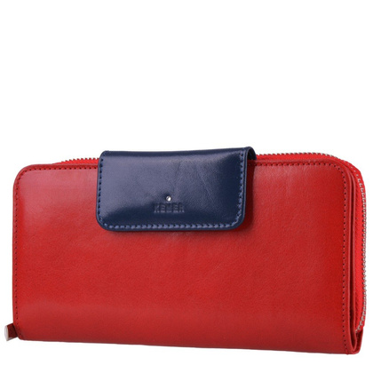Portfel damski skórzany KEMER D53 Czerwony - min. zamówienie 20 / 50 / 100 szt.