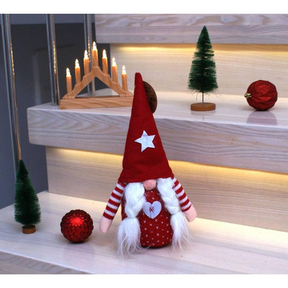 Pani Mikołajowa 65 cm Czerwony