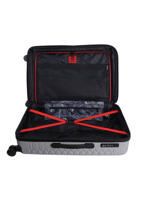 Walizka średnia Discovery REPTILE srebrna