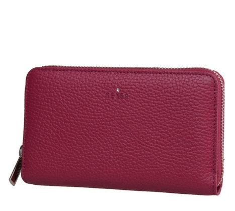 Portfel damski skórzany KEMER D48 Bakłażan - min. zamówienie 20 / 50 / 100 szt.