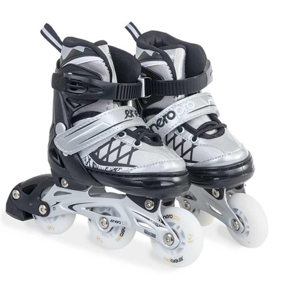 Łyżworolki - wrotki - łyżwy 4 w 1 ENERO PRO LED 26 - 29 szare