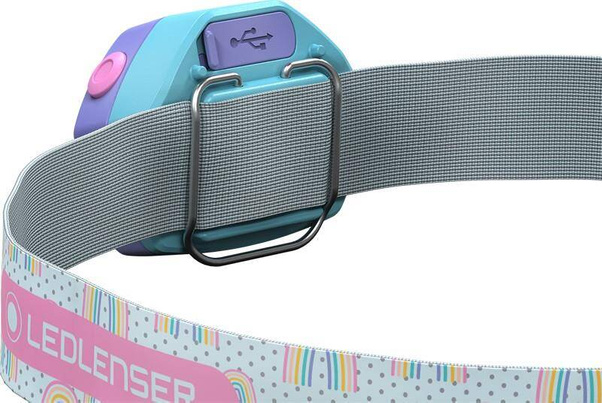 Latarka Czołowa Ledlenser KidLed 4R Lila