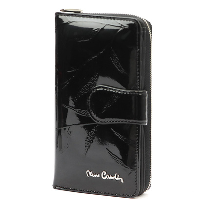 Duży skórzany portfel damski Pierre Cardin