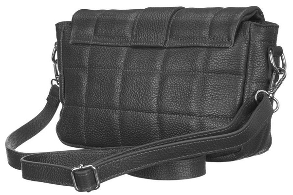 Pikowana listonoszka ze skóry Rovicky Szara