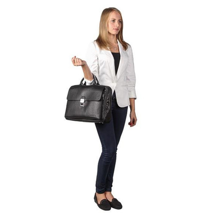 Torba skórzana na laptopa KEMER VOOC 15,6" EP8 brąz