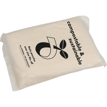 Poncho przeciwdeszczowe kompostowalne