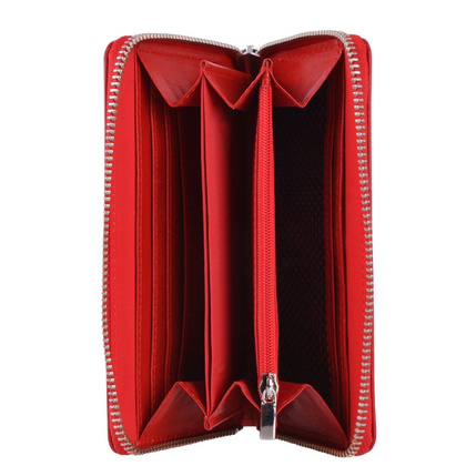 Portfel damski skórzany KEMER D48 Czerwony - min. zamówienie 20 / 50 / 100 szt.