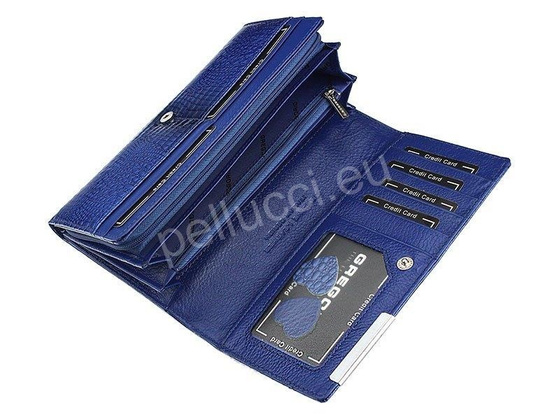 Portfel damski skórzany PELLUCCI GF106 Popiel