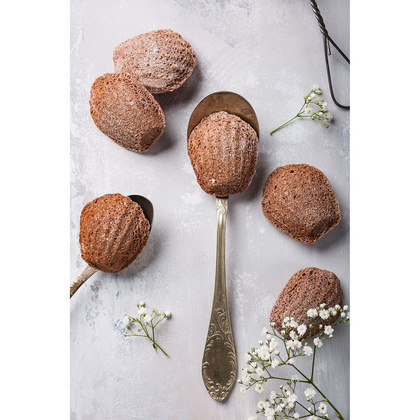 Forma silikonowa do pieczenia ciastek muszelek na praliny muszelki 20 sztuk