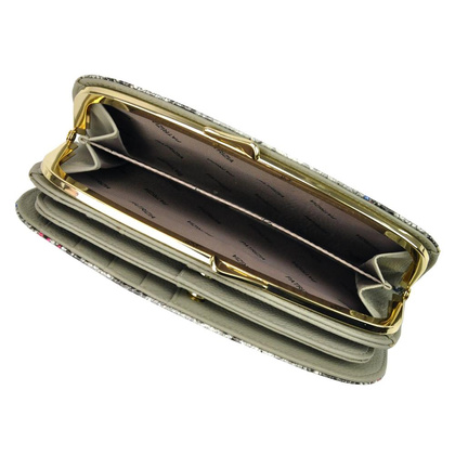 Portfel damski skórzany PELLUCCI SN-123 RFID Popiel / Pomarańczowy