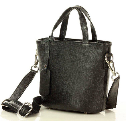MARCO MAZZINI Torba damska messenger active leather bag czarna - min. zamówienie 20 / 50 / 100 szt.