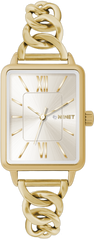 MINET Złoty zegarek damski SIENA ze złotą stalową bransoletką